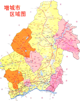 Regional Zengcheng Map